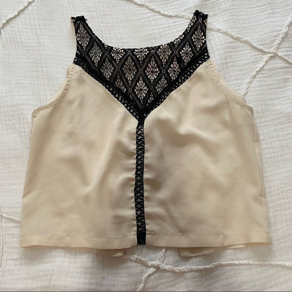 LF Open Back Cropped Top